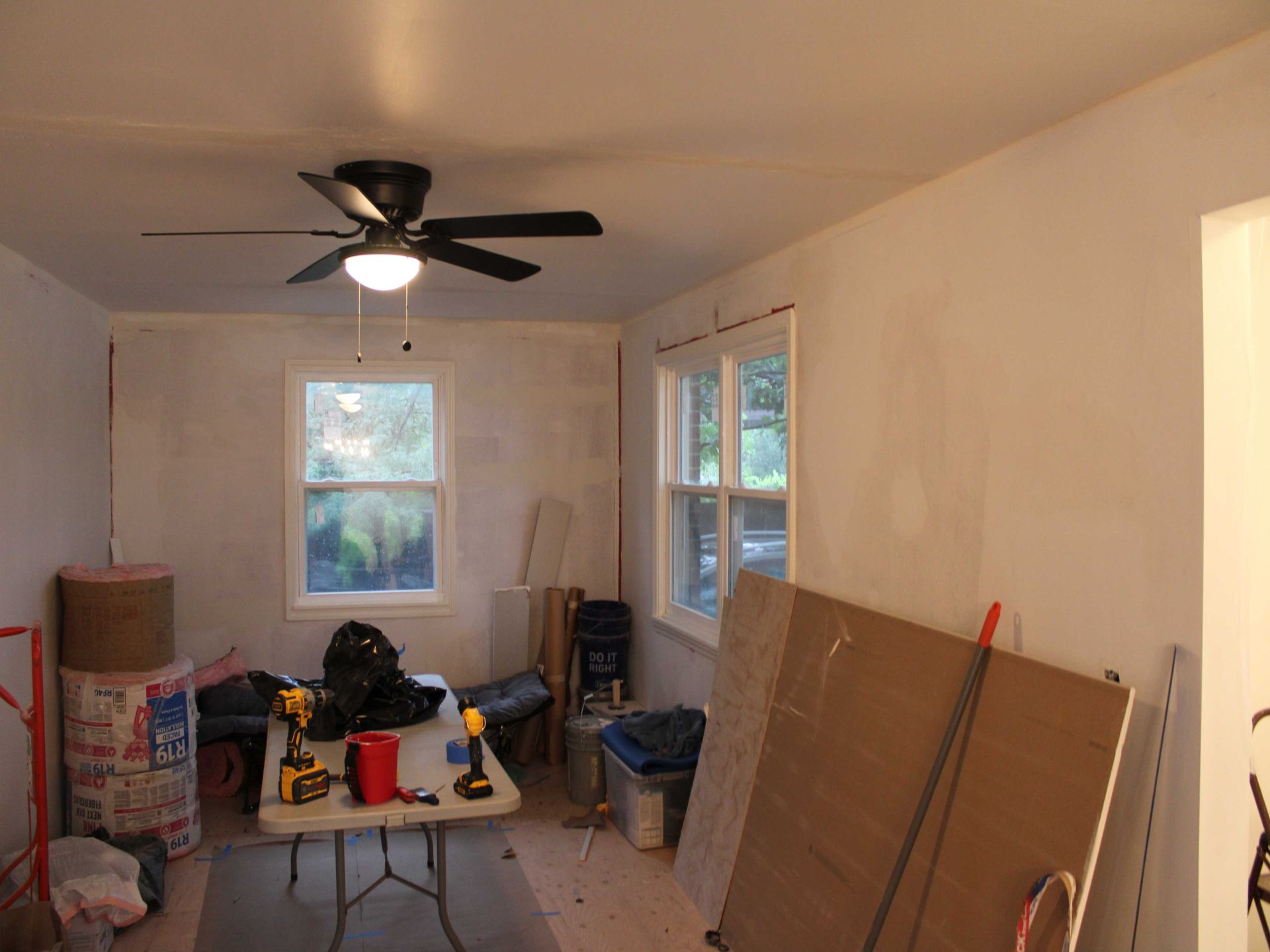 Before image of a living room